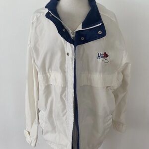White and Blue Lightweight Jacket